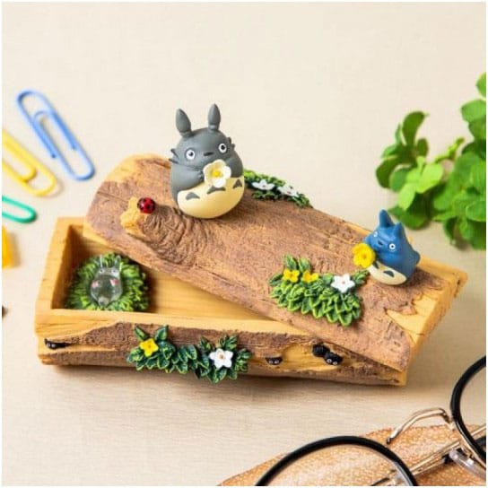 Mi vecino Totoro Diorama / Bote de almacenamiento Totoro Trumpet 8 cm