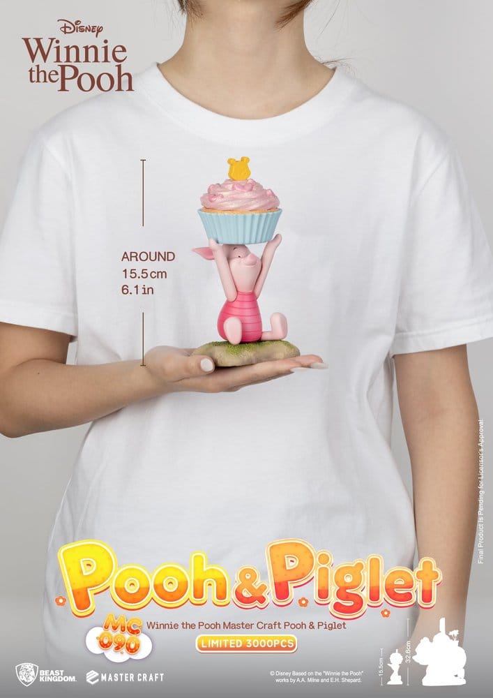 Disney Estatua Master Craft Pooh & Piglet 33 cm