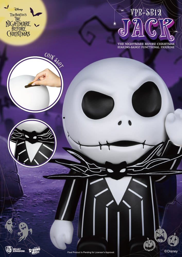 Pesadilla antes de Navidad syaking-bang Figura Hucha Jack 47 cm