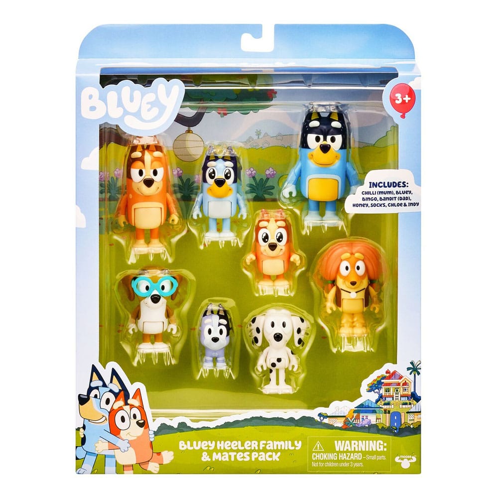 Bluey 8 pack Figuras