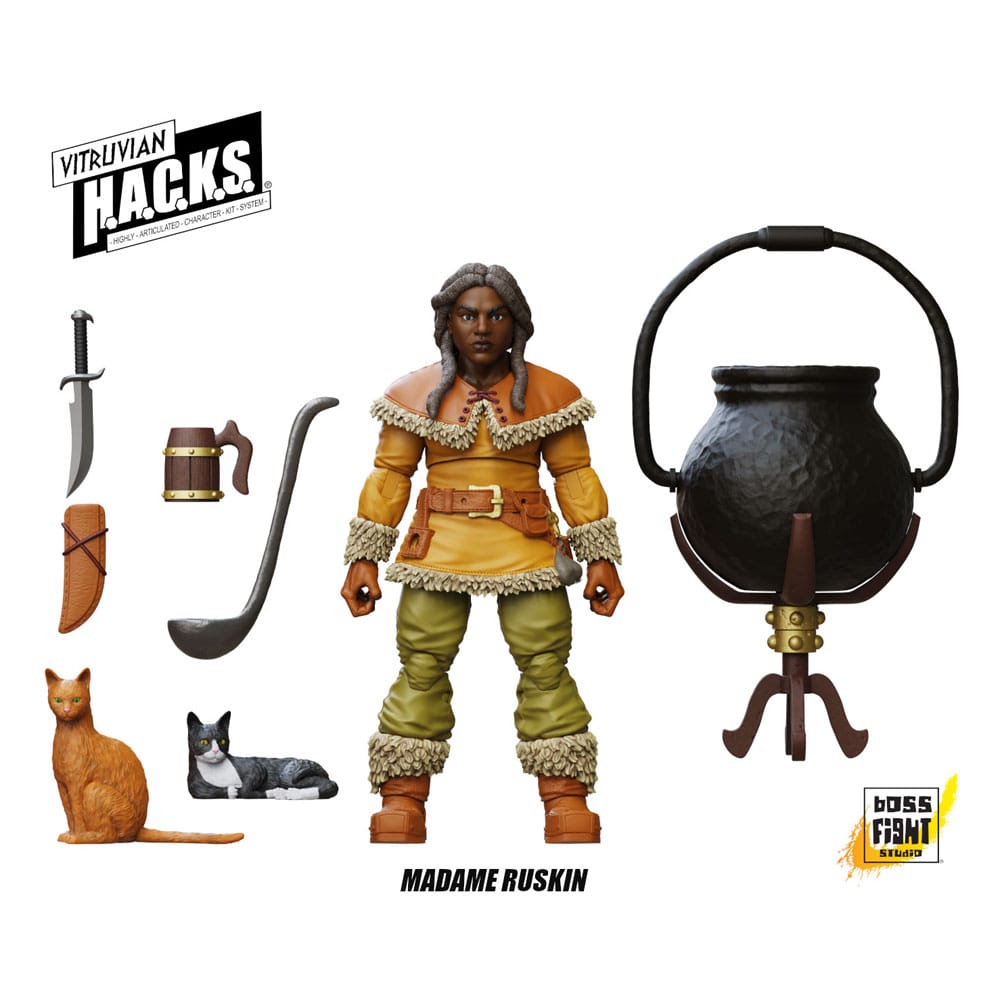 Vitruvian H.A.C.K.S. Figura Dwarf Tavern Keeper Madame Ruskin - Z POP Toys