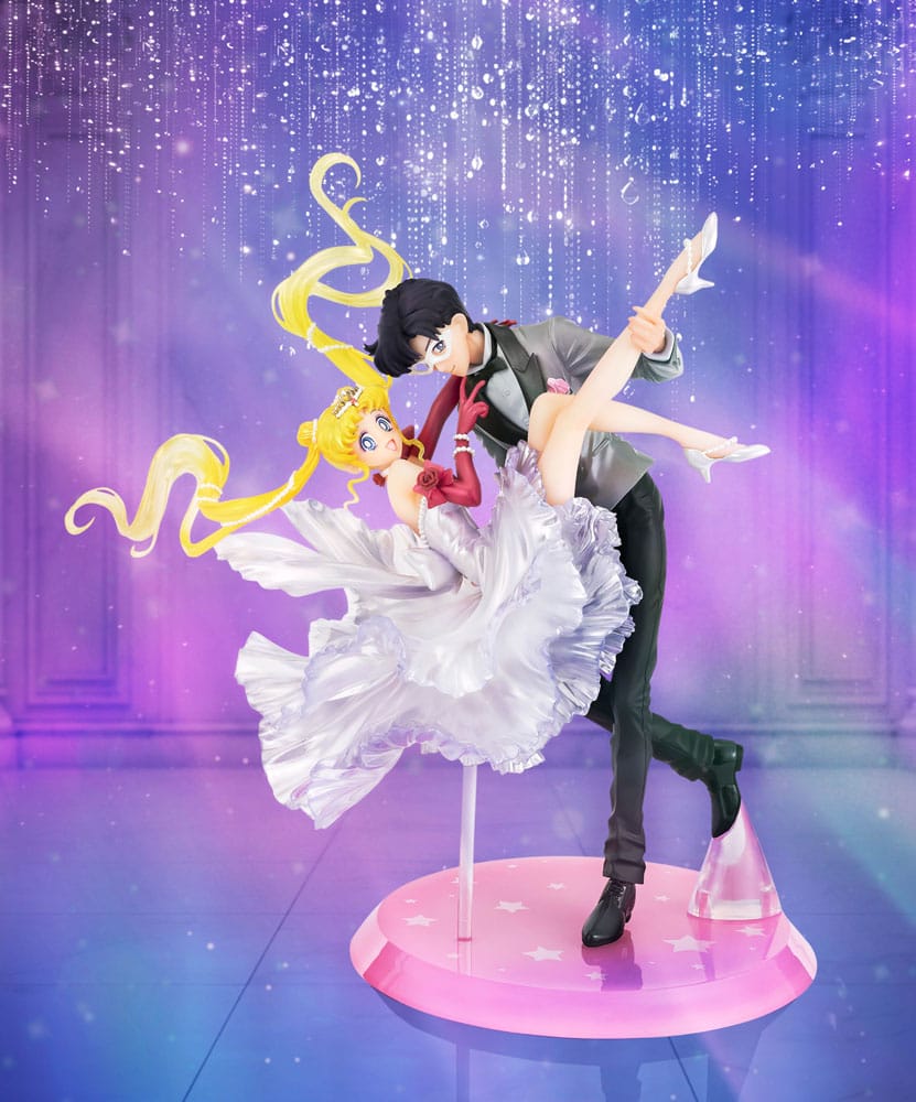 Sailor Moon Estatua PVC FiguartsZERO Chouette Usagi & Tuxedo Mask Moonlight Glow Edition 24 cm