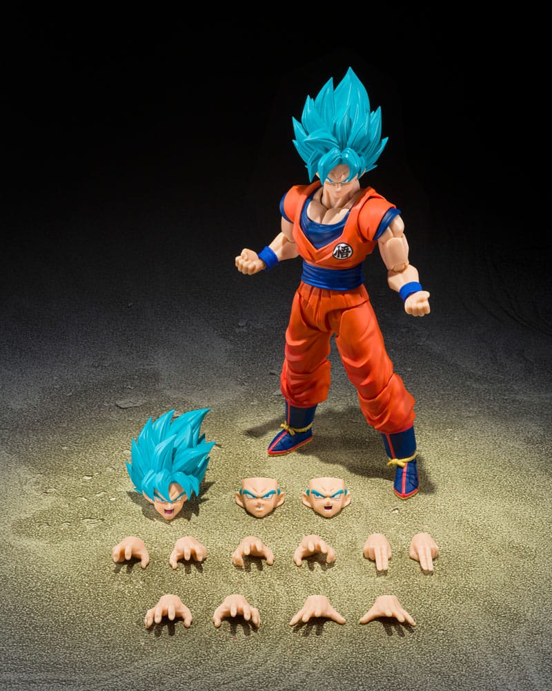 Dragon Ball Super Figura S.H.Figuarts Super Saiyan God Super Son Goku (Blue power transcending Limits) 15 cm