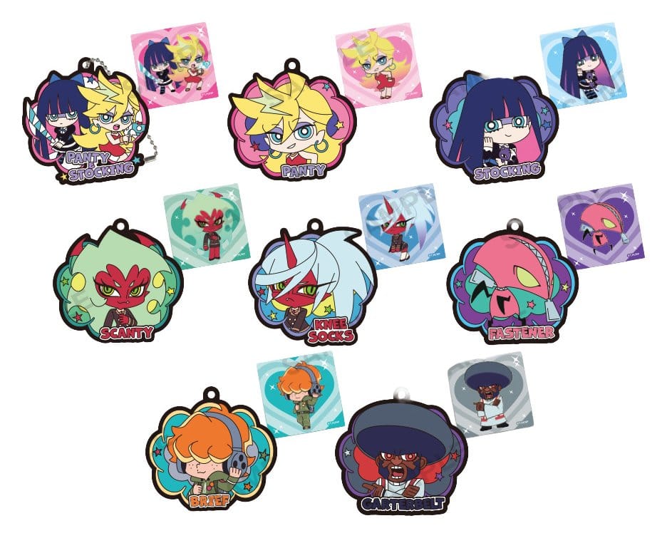 Panty & Stocking with Garterbelt Colgantes Caucho Keyholder 5 cm Surtido (6)
