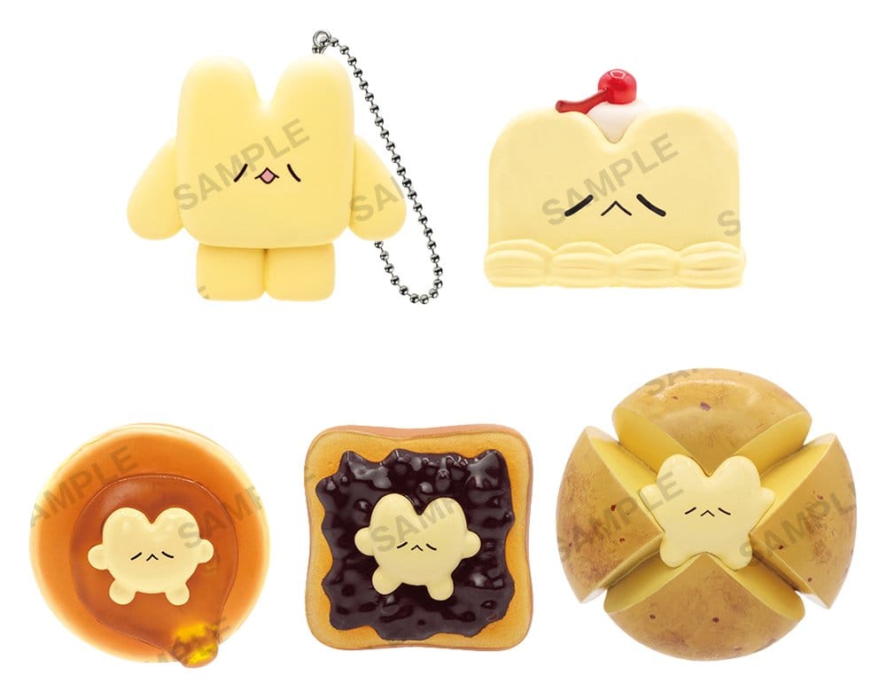 Nagomiyanosekai Colgantes Caucho Keyholder Butter no Tsumi-chan 4 cm Cajas Sorpresa Surtido (6)