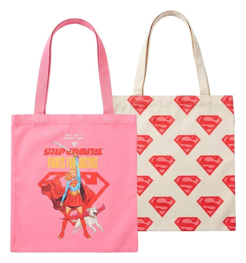 DC Comics Pack de 2 Bolsos Superman Supergirl