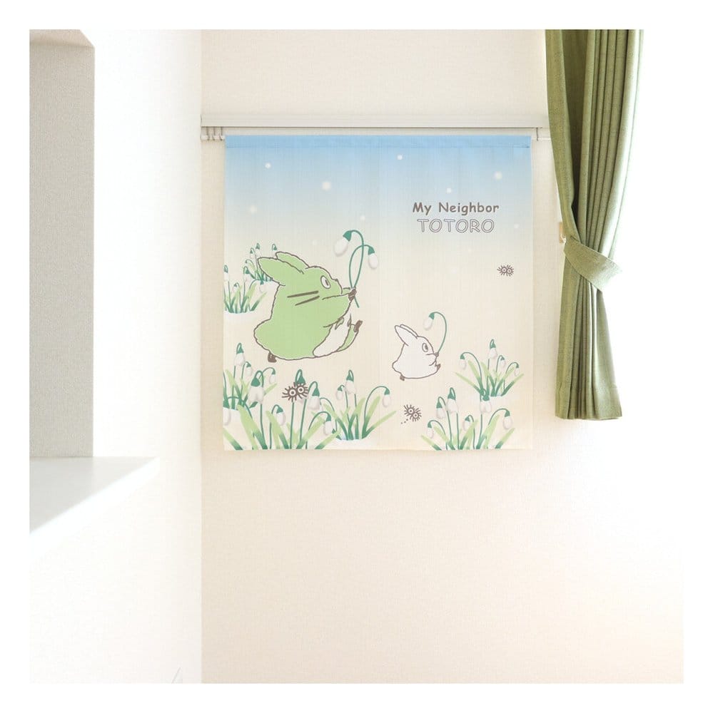 Mi vecino Totoro Cortinas Noren Snowdrop and Totoro