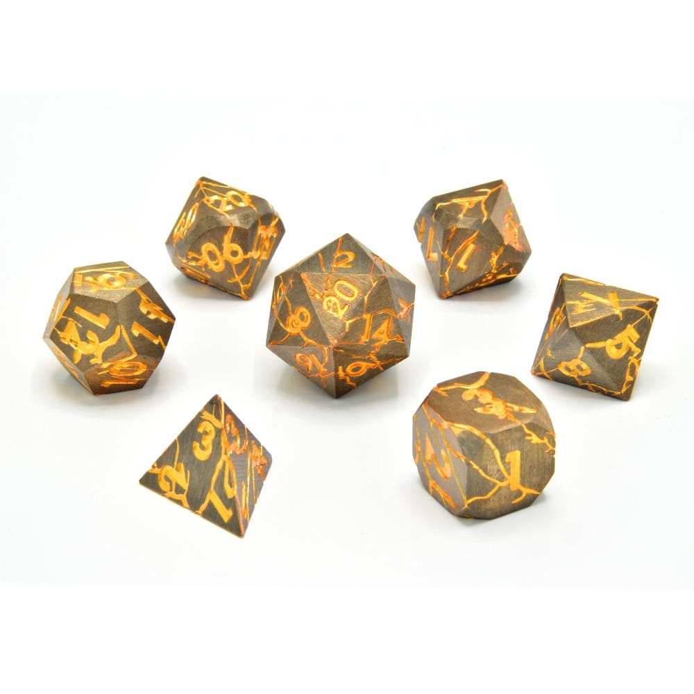 CritStones Metal Pack de Dados Marred Midas (7)