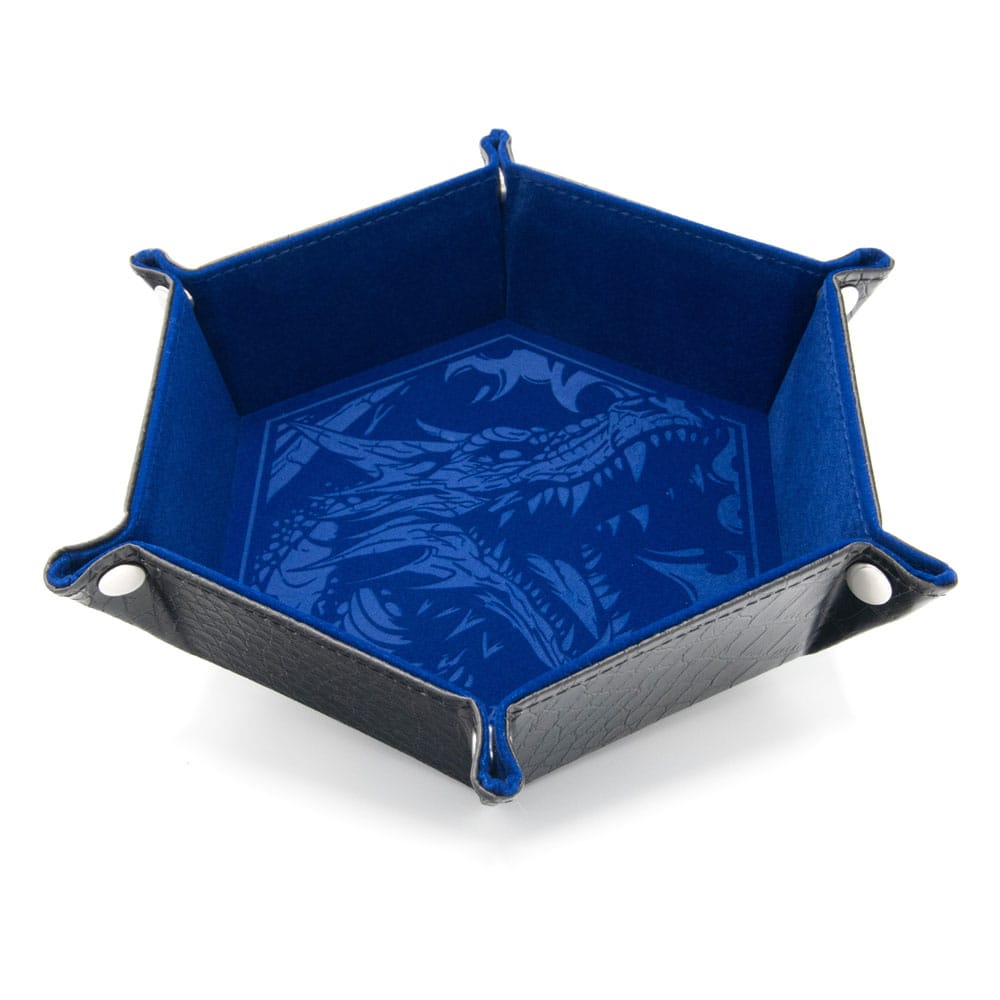 CritStones Bandeja plegable para dados Dragon Skin Edition Blue