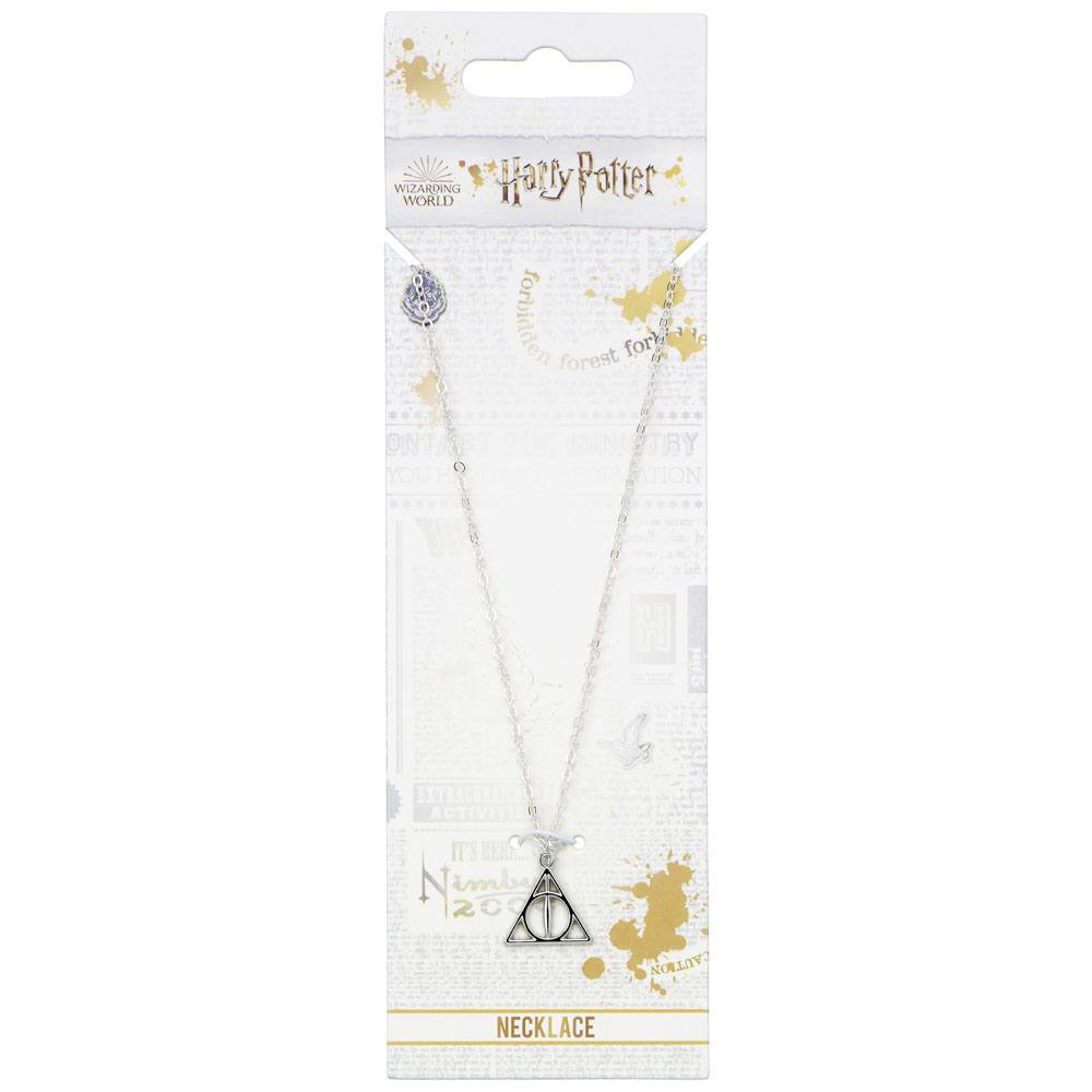 Harry Potter Collar con Colgante Deathly Hallows (bañado en plata)