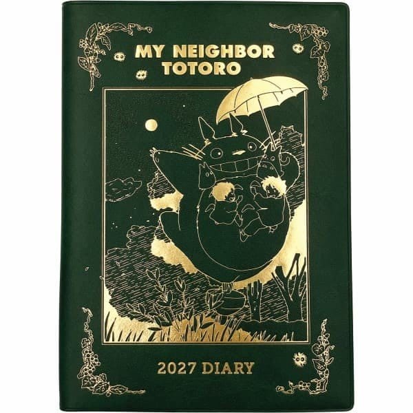 Mi vecino Totoro Diario Totoro spinning top green gold foil