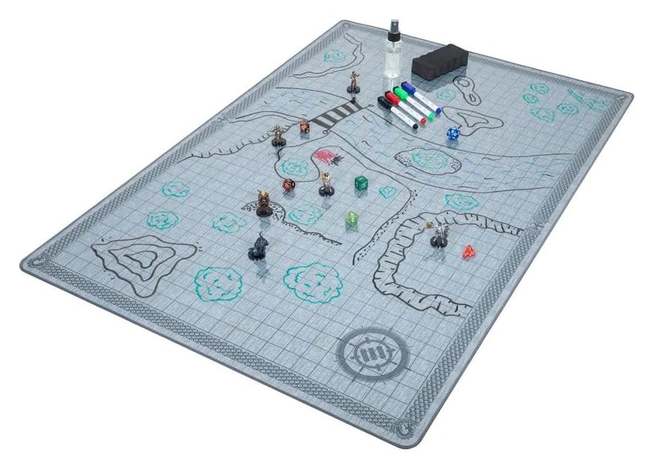 Enhance Tabletop Tapete de Rejilla Deluxe RPG Kit de Campaña Stone