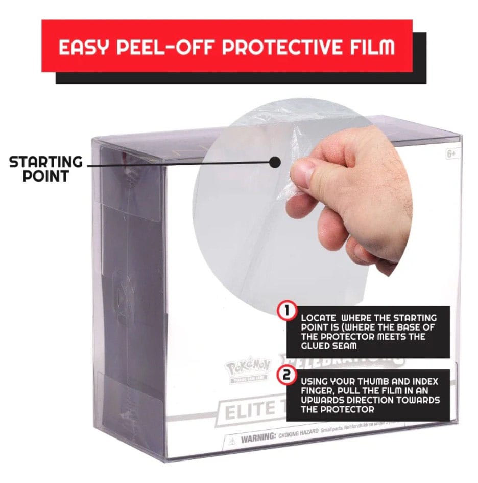 Caja de PET pack de 5 Protector para Booster Boxes / Elite Trainer Boxes Ver. 2 - Z POP Toys
