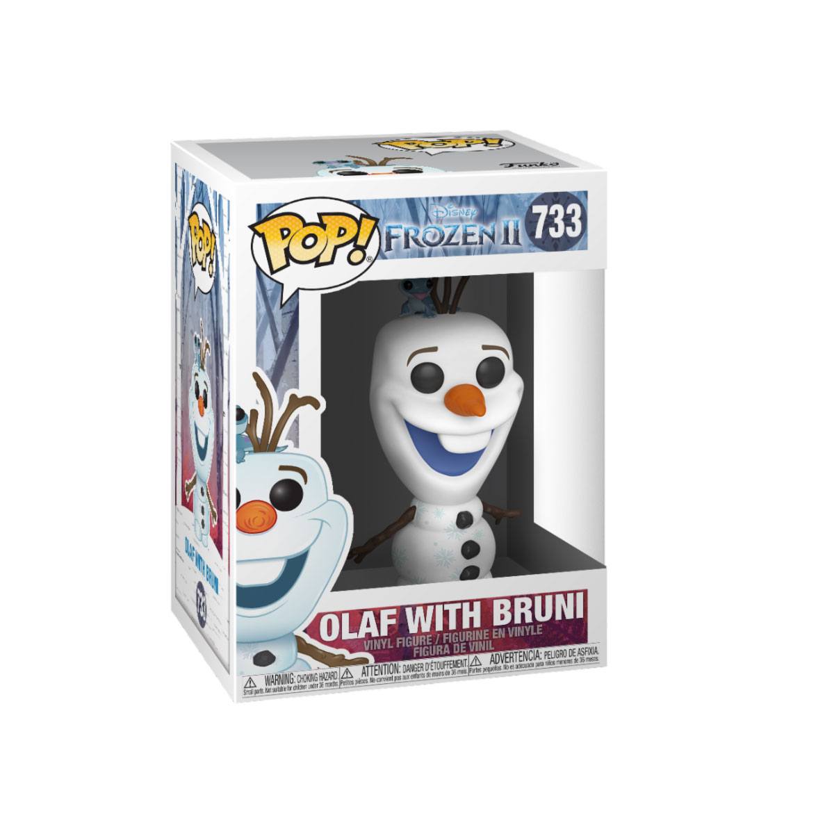 Frozen El Reino del Hielo 2 POP! Disney Vinyl Figura Olaf & Bruni 9 cm