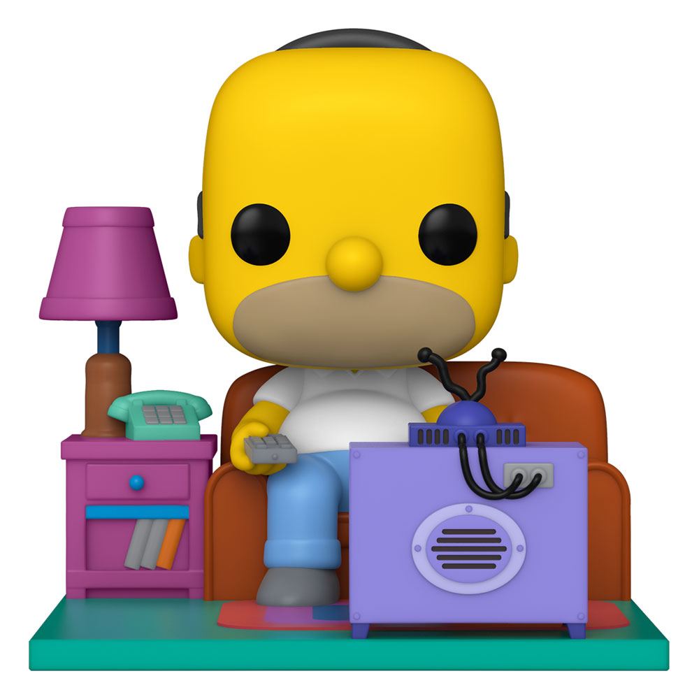 Los Simpson POP! Deluxe Vinyl Figura Homer Watching TV 18 cm
