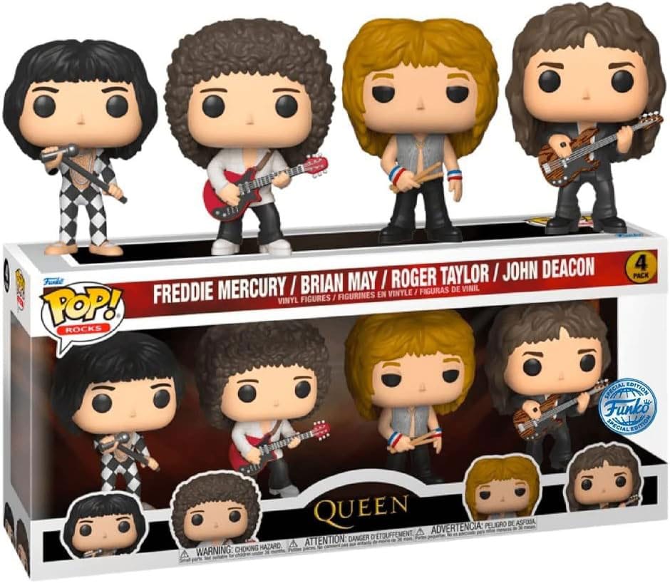 Queen Pack de 4 Figuras POP! Movies Vinyl 9 cm