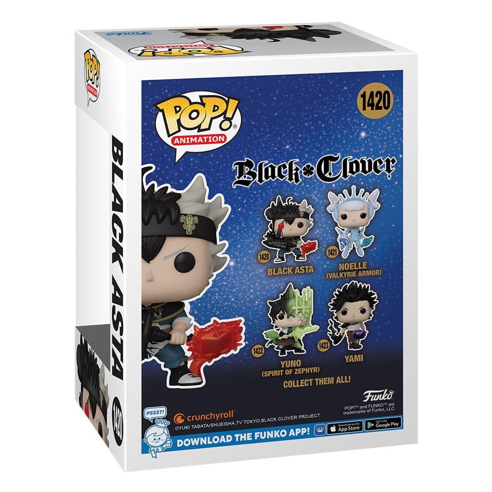 Black Clover POP! Animation Vinyl Figura Black Asta 9 cm