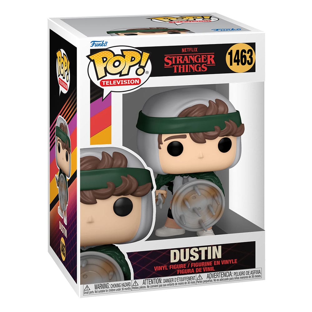 Stranger Things POP! TV Vinyl Figura Hunter Dustin with Shield 9 cm