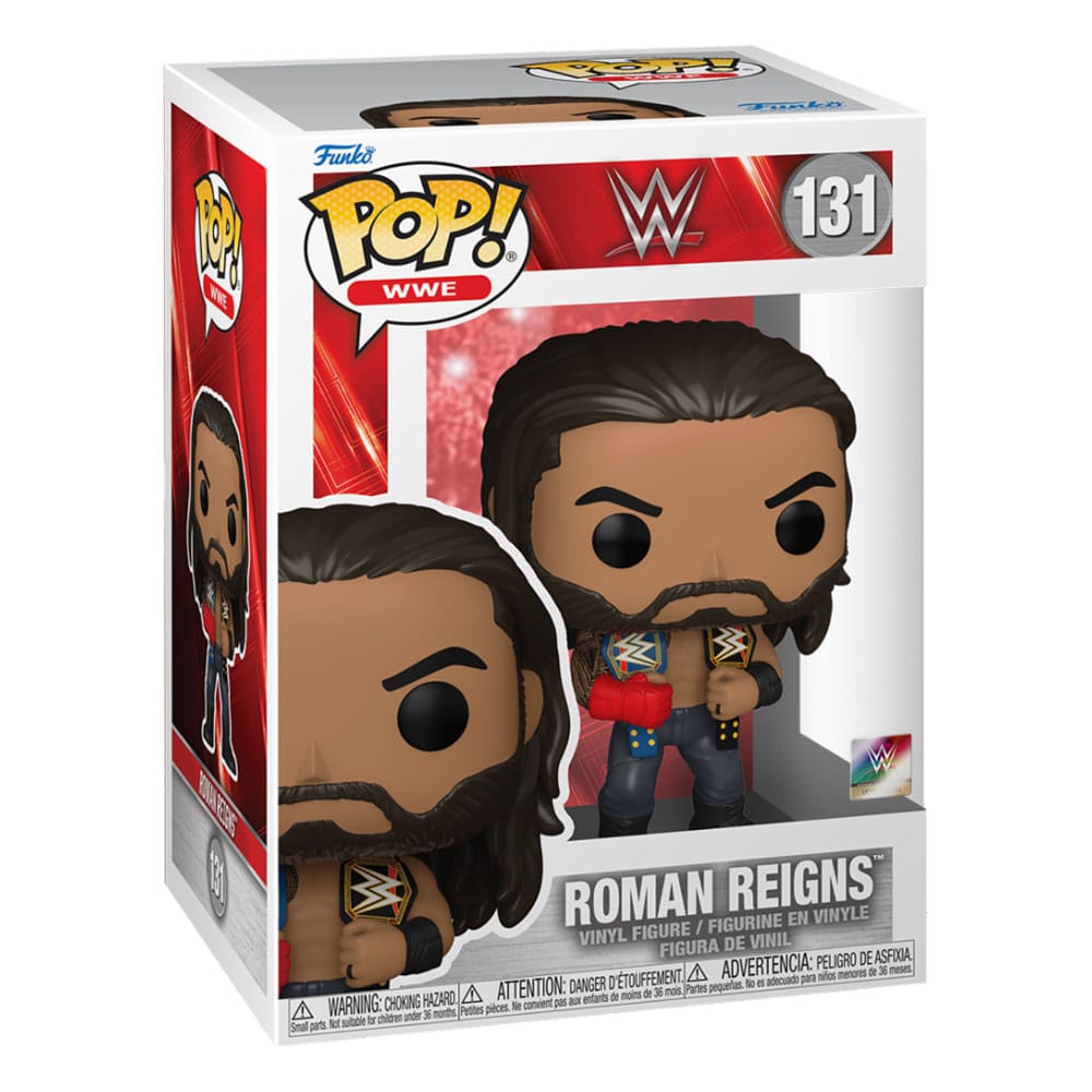 WWE POP! Vinyl Figura Roman Reigns w/Belts 9 cm
