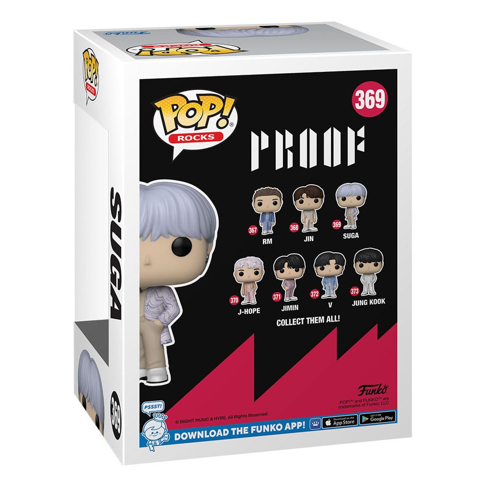 BTS POP! Rocks Vinyl Figura Suga 9 cm