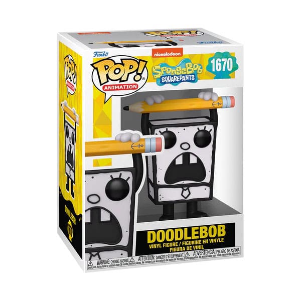 Bob Esponja 25th Anniversary POP! Vinyl Figura Doodlebob 9 cm - Z POP Toys