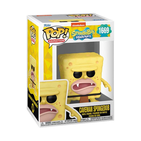 Bob Esponja 25th Anniversary POP! Vinyl Figura Caveman SB 9 cm
