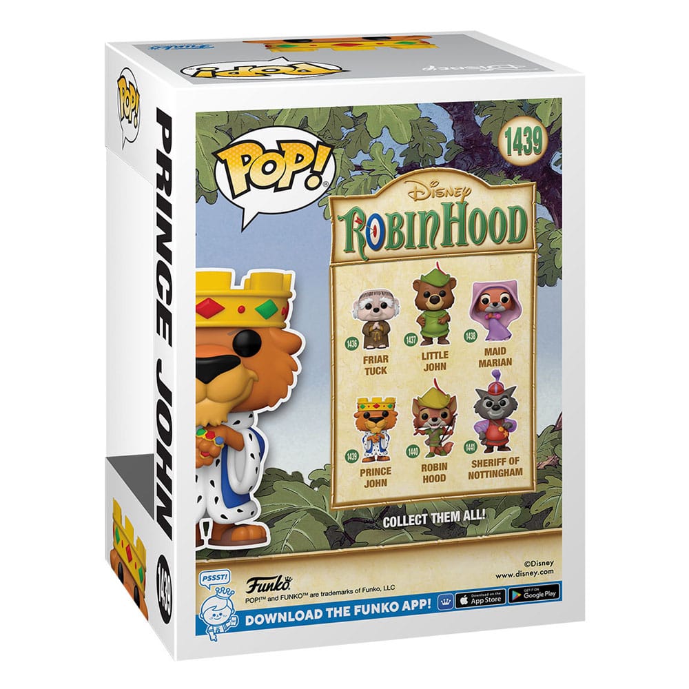 Robin Hood Figura POP! Disney Vinyl Prince John 9 cm