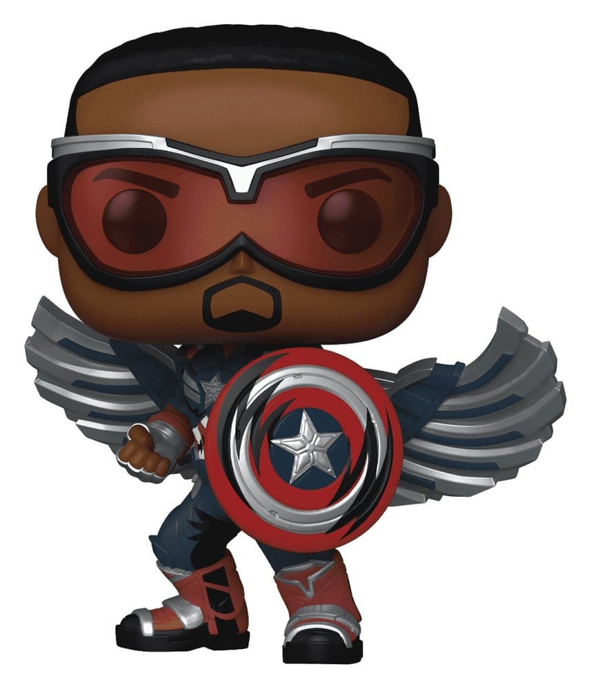 Marvel POP! Comics Vinyl Figura Captain America (Sam Wilson) (Comic Deco) Exclusive 9 cm