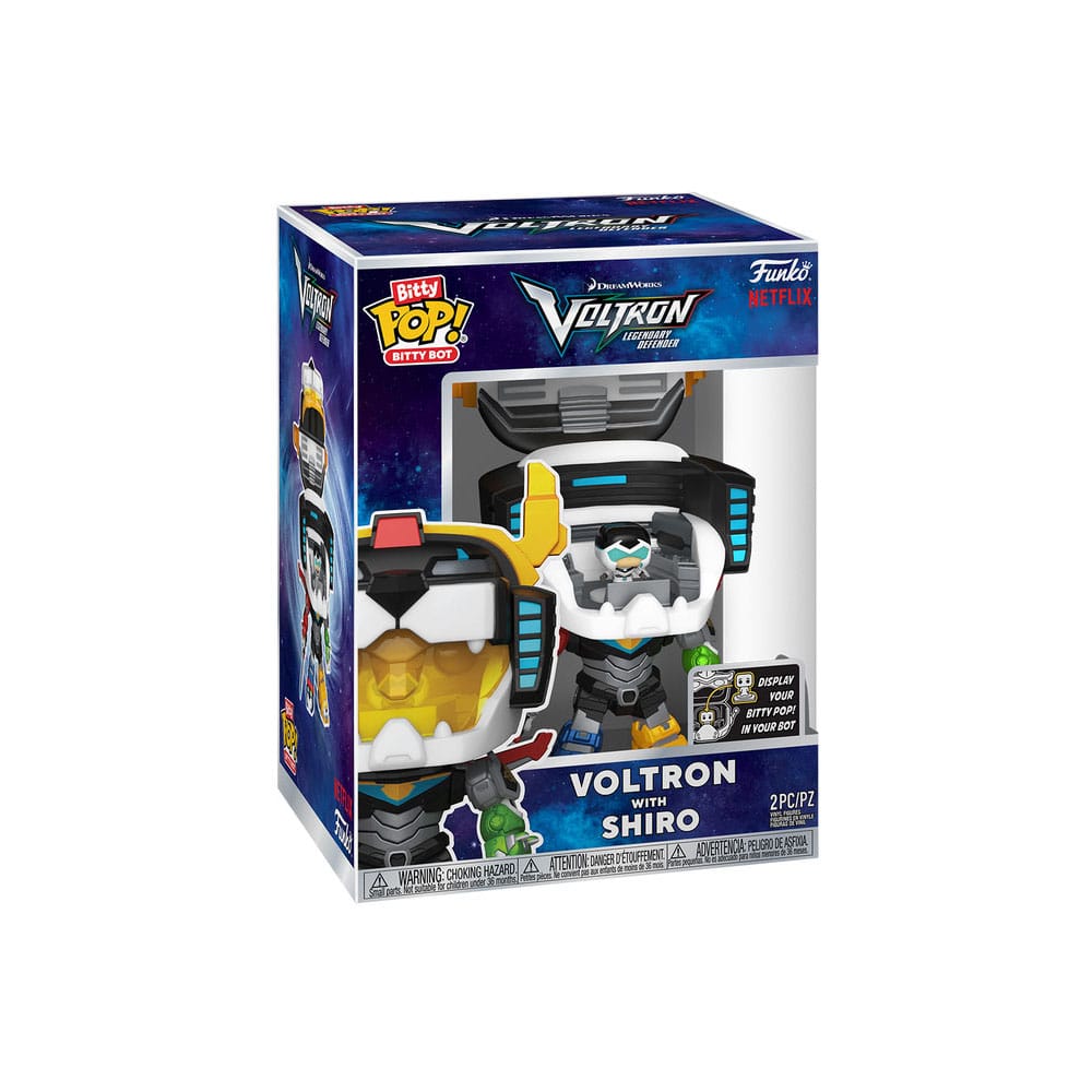 Voltron Bitty POP! Bots Figuras Voltron with Shiro 2,5 cm
