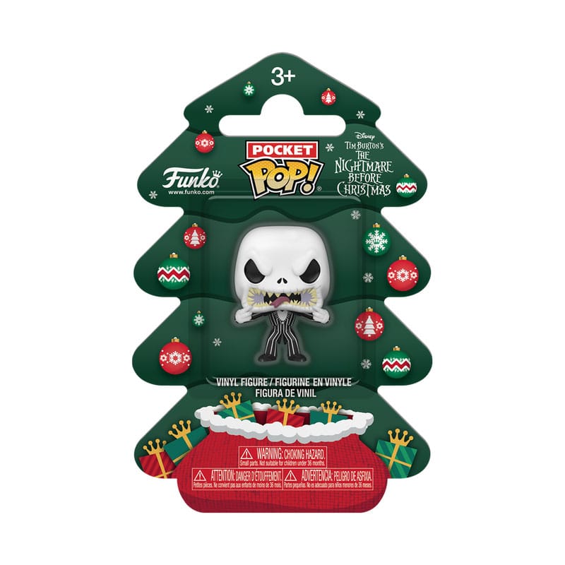 El extraño mundo de Jack Holiday 2025 Llaveros Pocket POP! Vinyl Jack Tree Holiday Box 4 cm