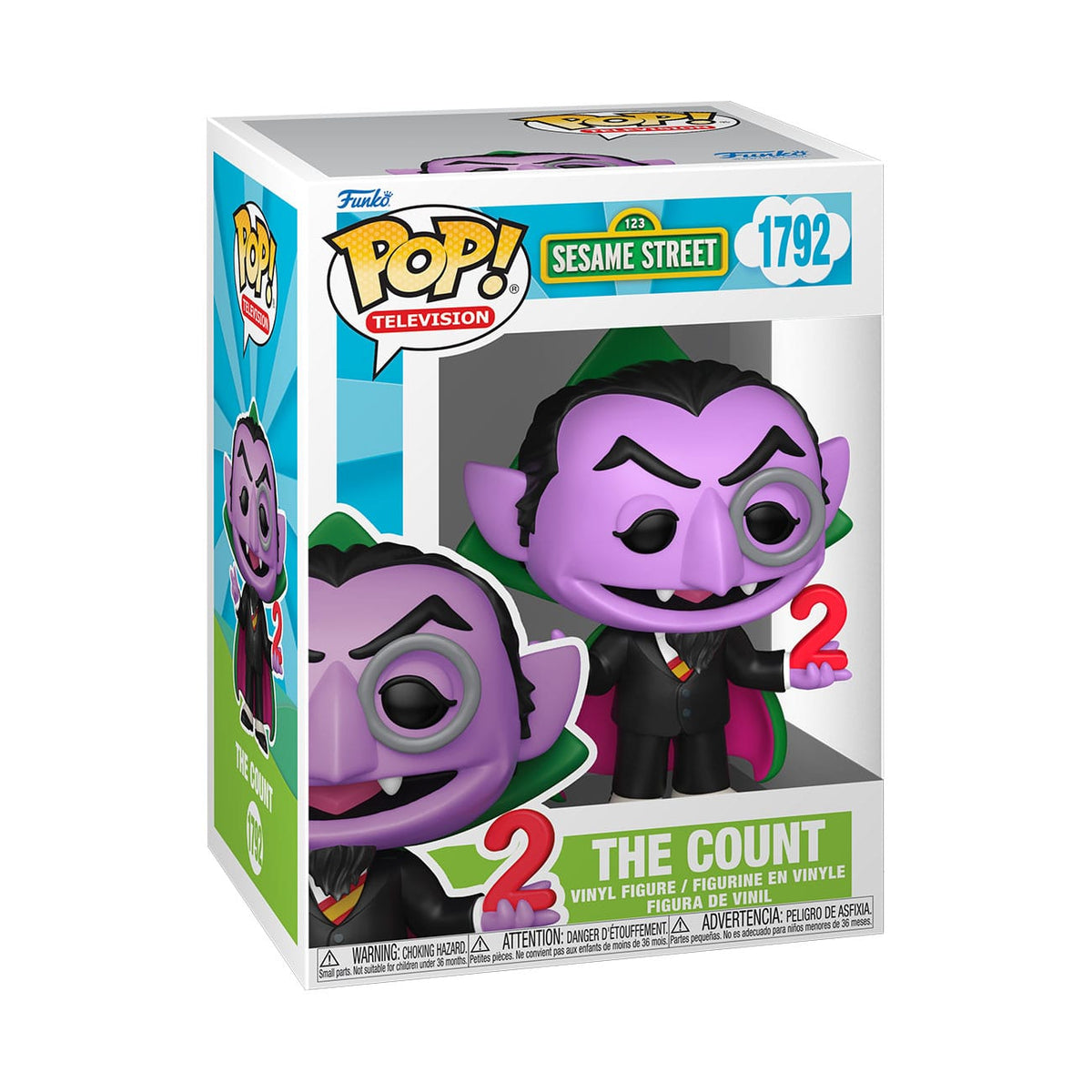 Sesame Street Figura POP! TV Vinyl The Count 9 cm