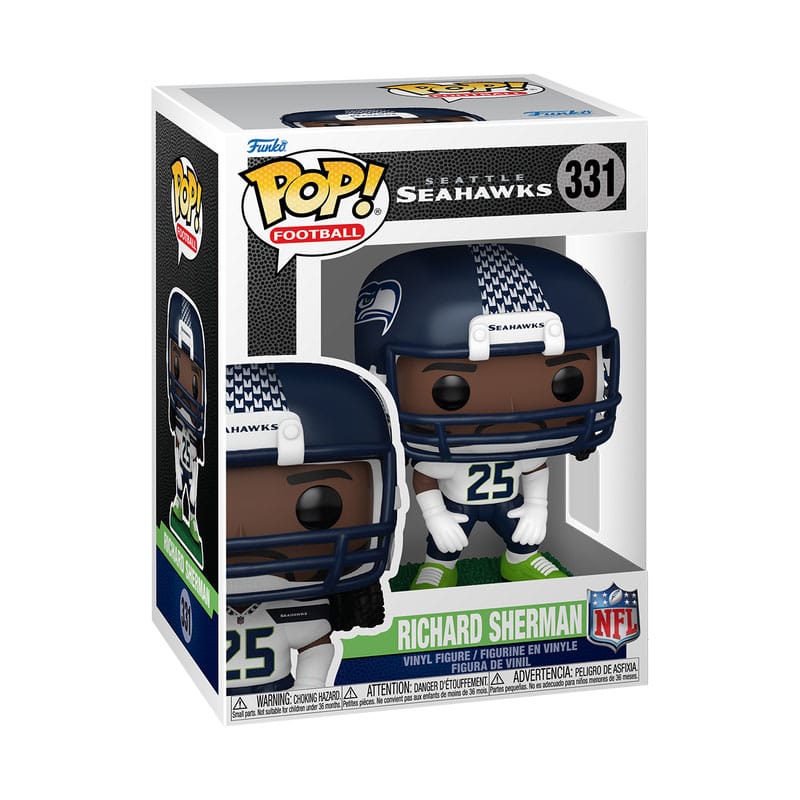 NFL: Legends POP! Sports Vinyl Figura Legends- Richard Sherman(Seahawks) 9 cm