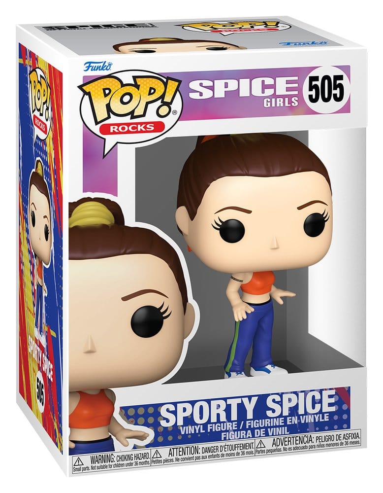 Spice Girls Figura POP! Rocks Vinyl Sporty Spice 9 cm