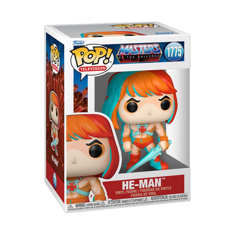 Masters of the Universe POP! Television Vinyl Figura He-Man (Comic Deco) 9 cm - Z POP Toys