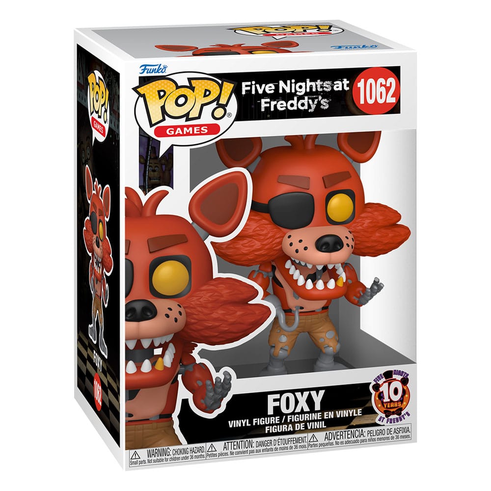 Five Nights at Freddy's POP! Vinyl Figura 10th Anniversary - Foxy 9 cm - Z POP Toys