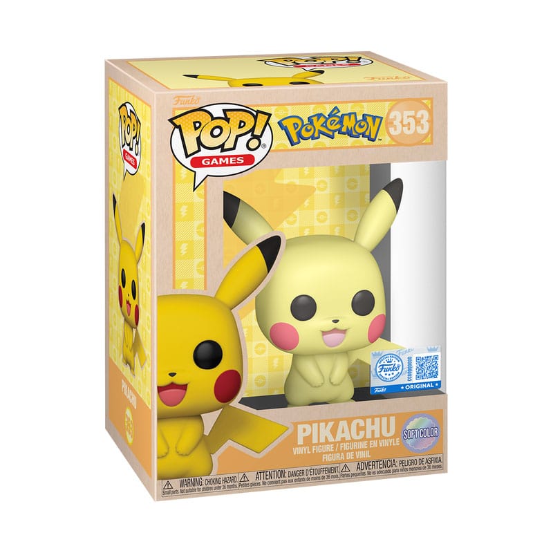 Pokémon POP! Games Vinyl Figura Pikachu (SftClr) 9 cm - Z POP Toys