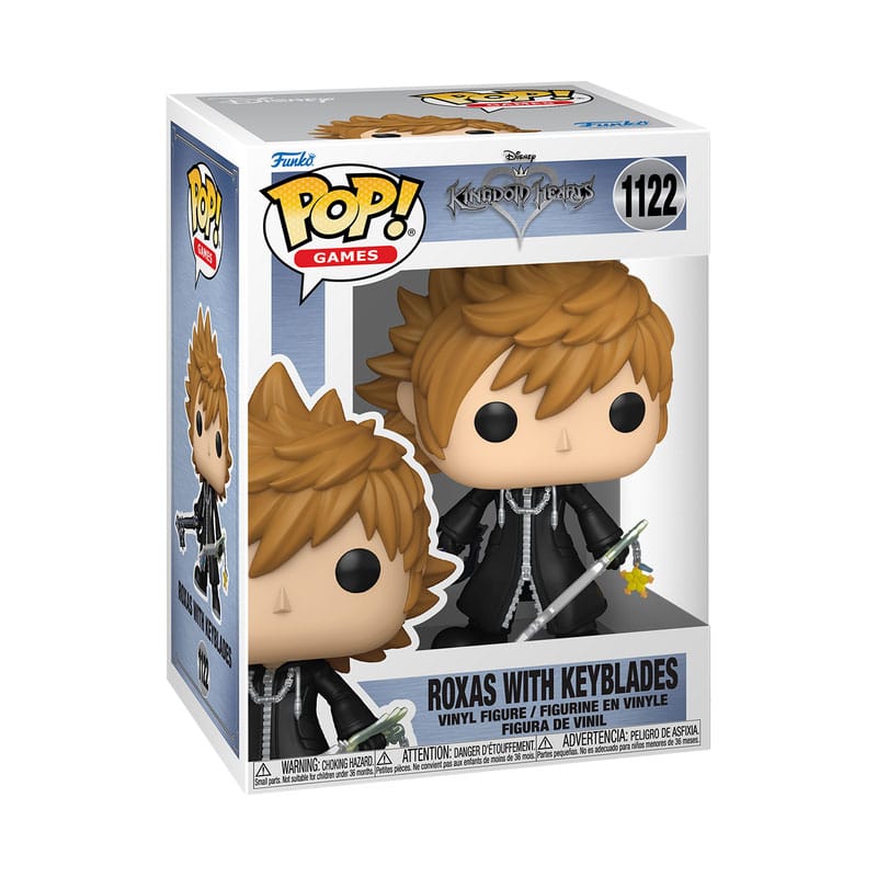 Kingdom Hearts POP! Games Vinyl Figura Roxas w/Keyblades 9 cm