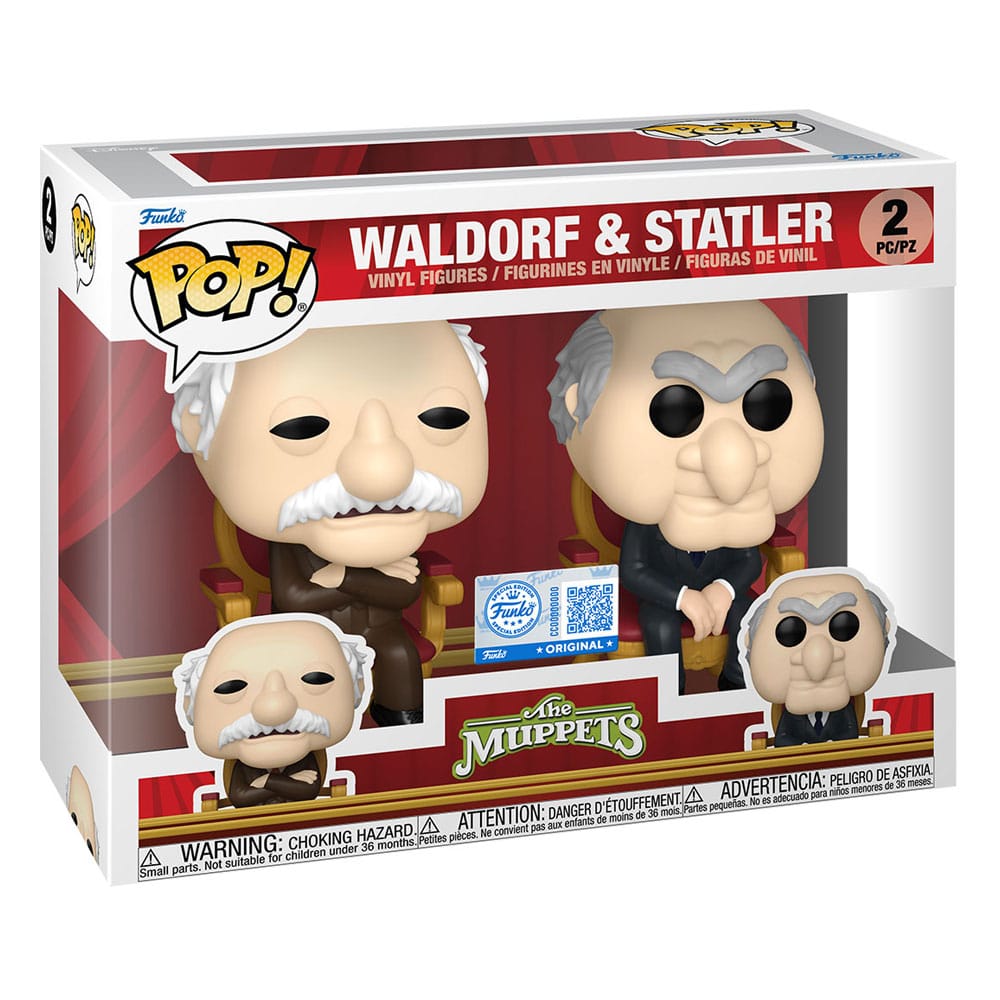 The Muppets POP! Television Vinyl Pack de 2 Figuras Waldorf & Statler 9 cm - Z POP Toys