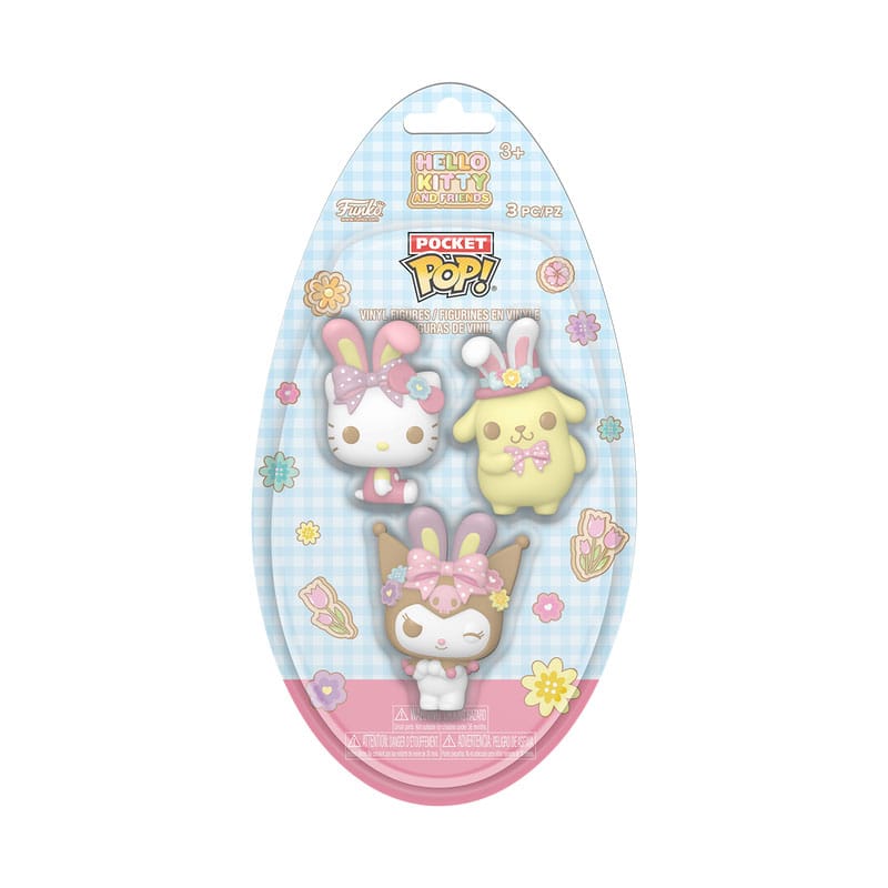 Hello Kitty Figura Pocket POP! Vinyl Easter Egg 3-Pack HK 4 cm