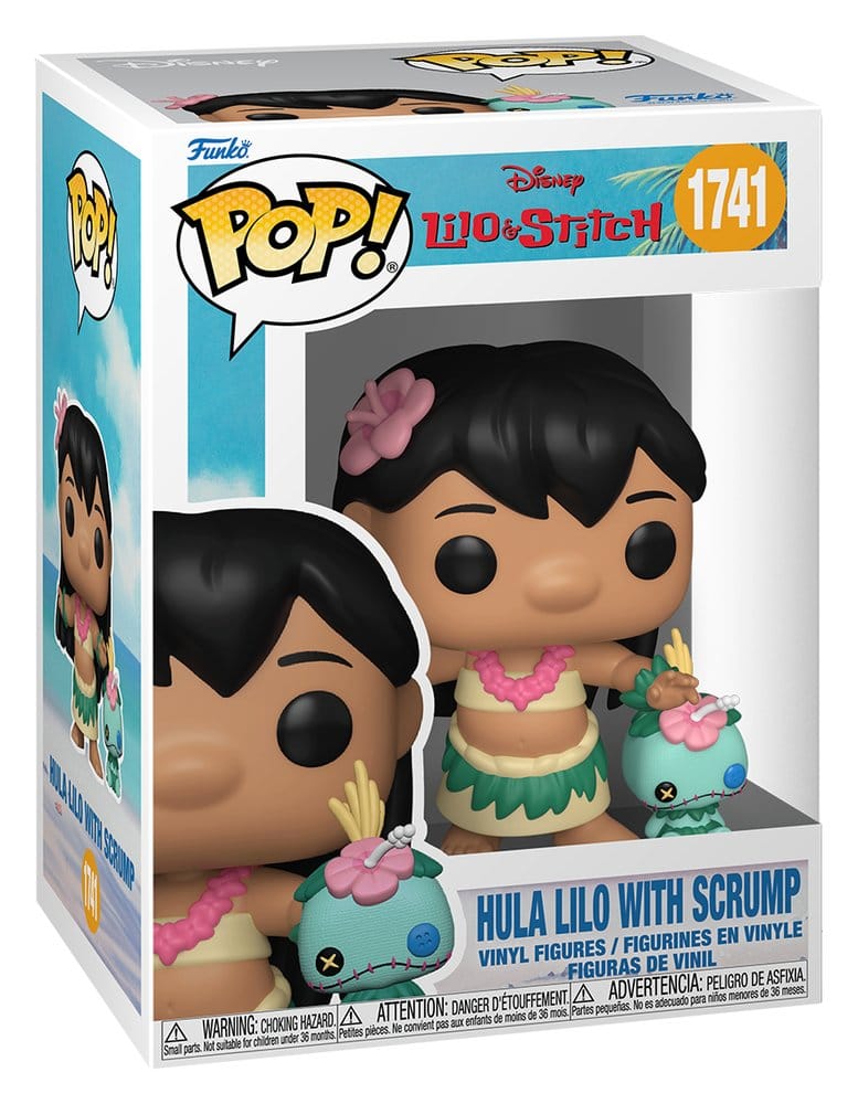 Lilo & Stitch Figura POP! Vinyl Hula Lilo with Scrump 9 cm