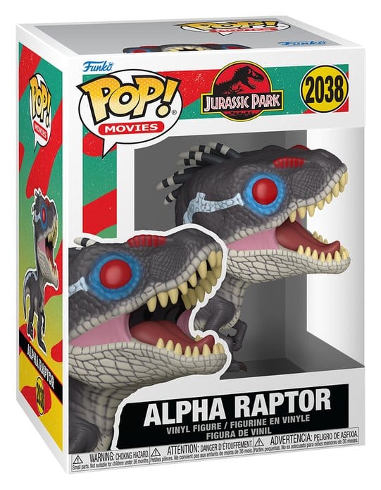 Jurassic Park Figura POP! Movies Vinyl Alpha Raptor 9 cm
