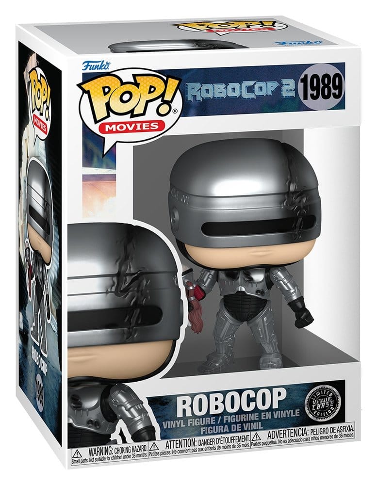 Robocop POP! Movies Vinyl Figuren Robocop (Metallic) with Chase 9 cm Surtido (6)