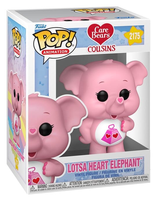 Care Bears Figura POP! Animation Vinyl Lotsa Heart Elephant 9 cm