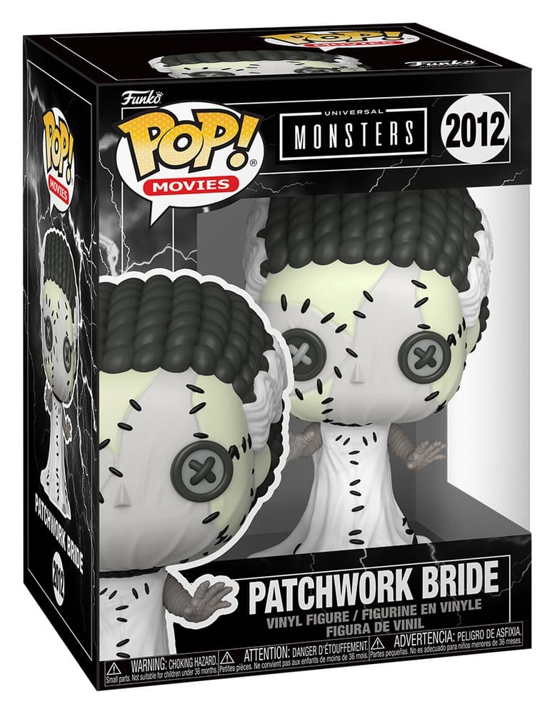 Universal Monsters Patchwork Figura POP! Movies Vinyl Bride of Frankenstein 9 cm
