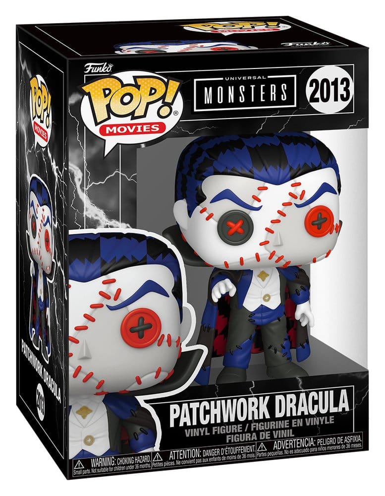 Universal Monsters Patchwork Figura POP! Movies Vinyl Dracula 9 cm