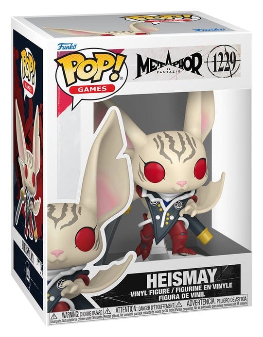 Metaphor: ReFantazio Figura POP! Games Vinyl Heismay 9 cm
