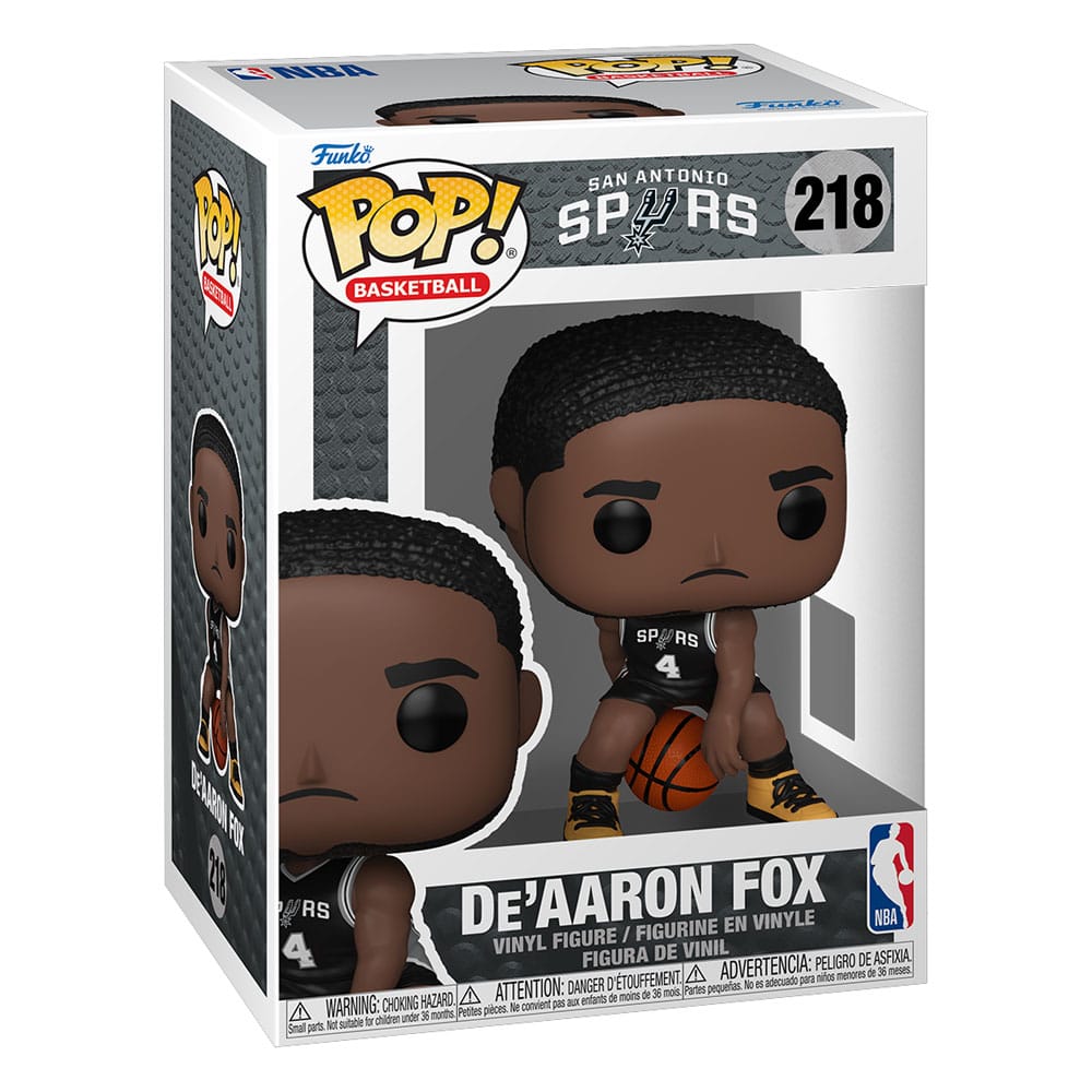 NBA POP! Basketball Vinyl Figura San Antonio Spurs: De'Aaron Fox (2025 Icon Edition Uniform) 9 cm - Z POP Toys