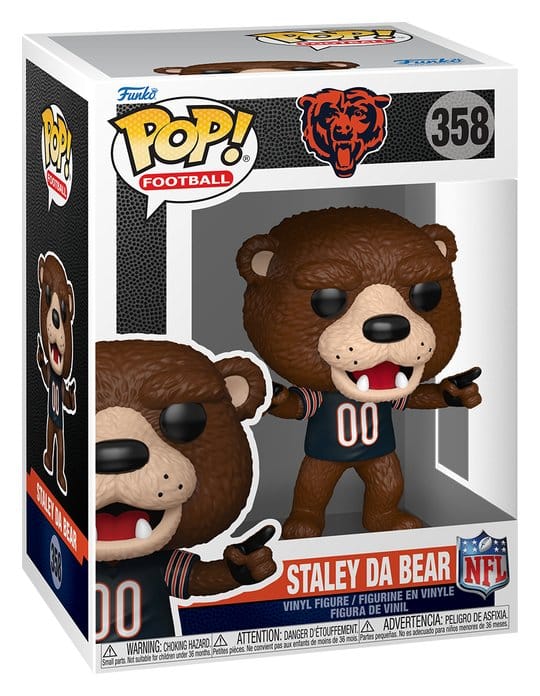 NFL Figura POP! Vinyl Mascots: Bears- Staley 9 cm