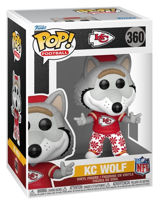 NFL Figura POP! Vinyl Mascots: Chiefs- Wolf 9 cm