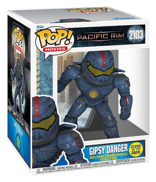 Pacific Rim Super Sized POP! Vinyl Figura Gipsy Danger (Glow) 15 cm